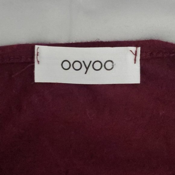 By OOYOO- Asymmetrical Deep V Short Sleeve Top- Large - Picture 3 of 5